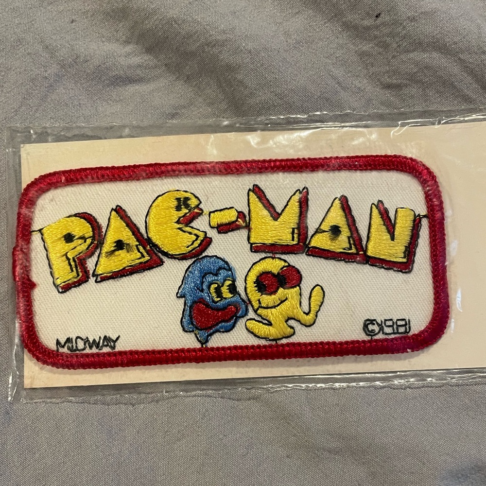 1981 vintage Pac-Man iron on patch